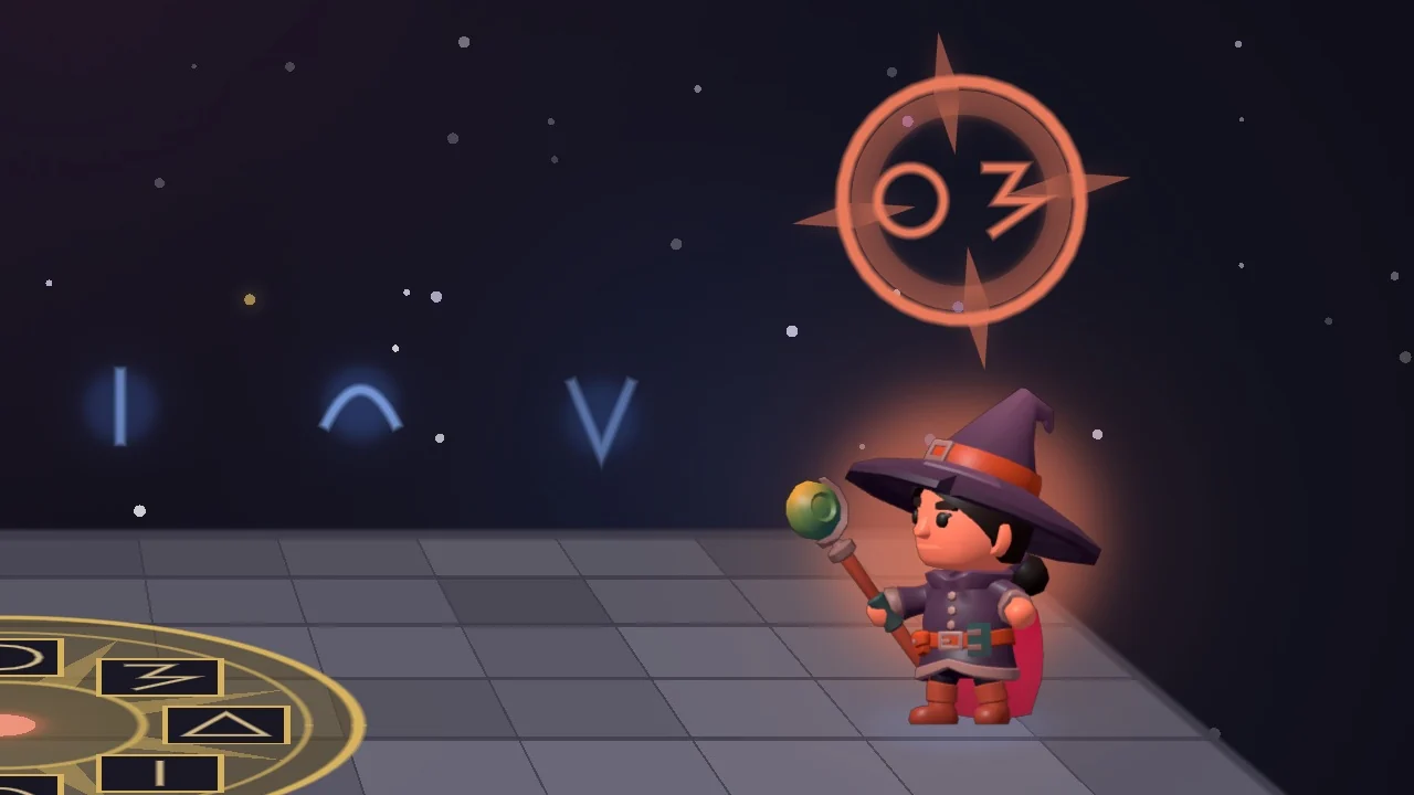Wizard casting a combo spell